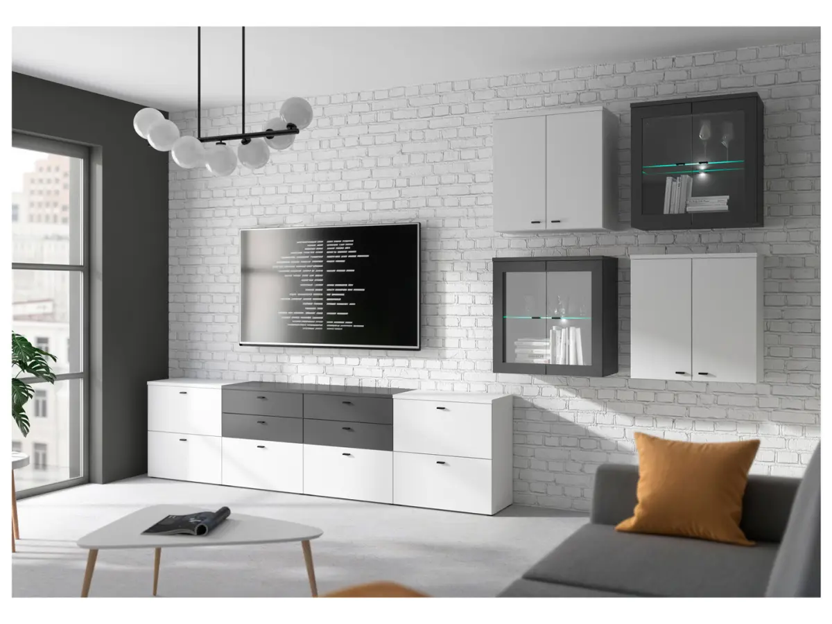 Комод System 64 с 2 ящиками графитовый