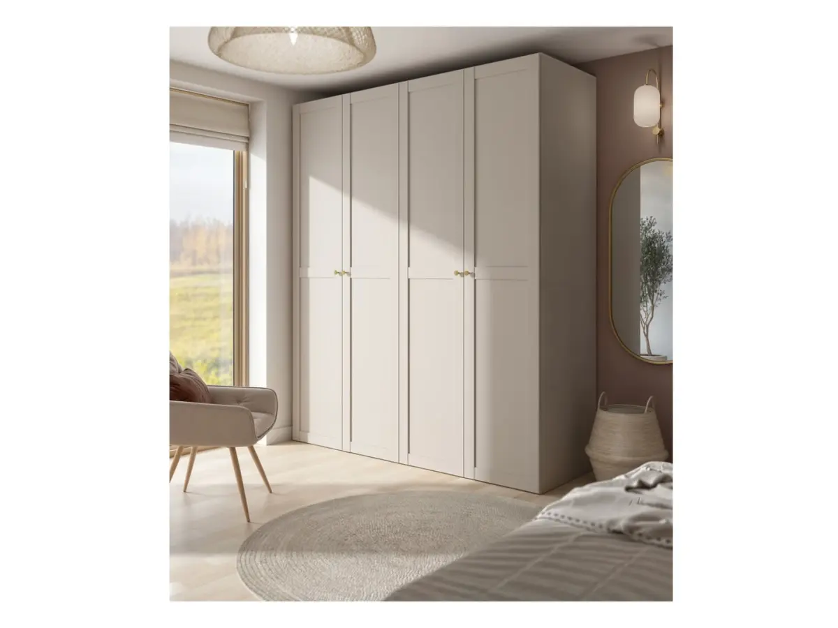 Armario modular Flex 200 cm con 4 puertas cachemira