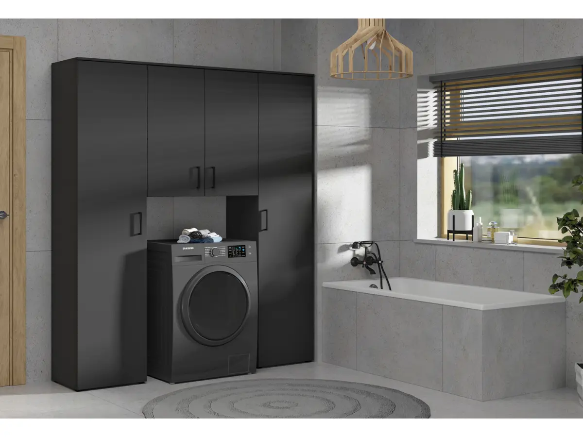 Стелаж MultiDo 45 см з дверцятами світлий ательє