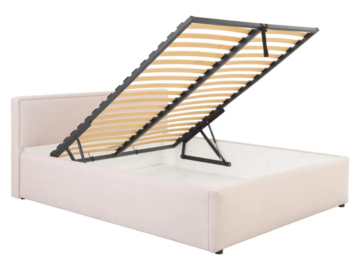 Cama tapizada Nedin 160x200 beige