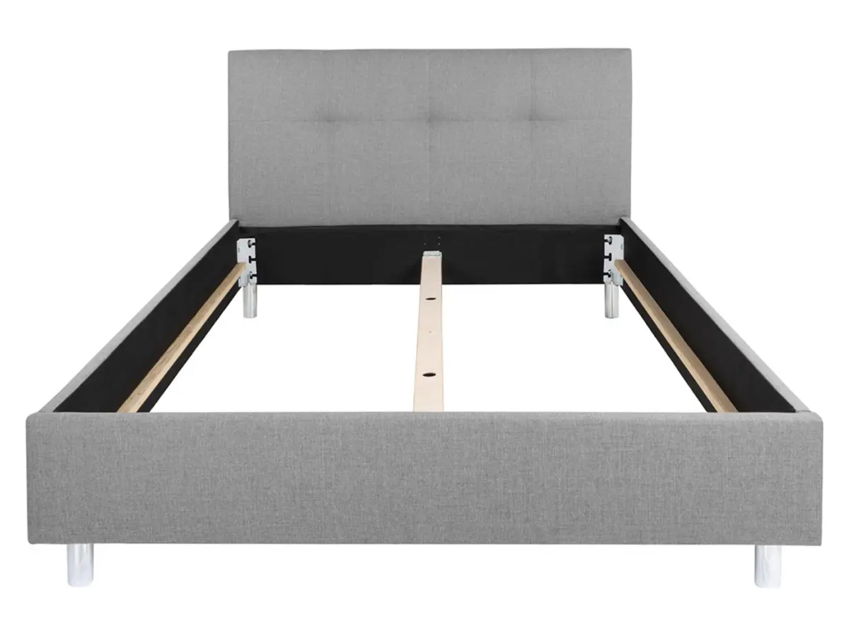 Ліжко м'яке Mala сіре 140x200