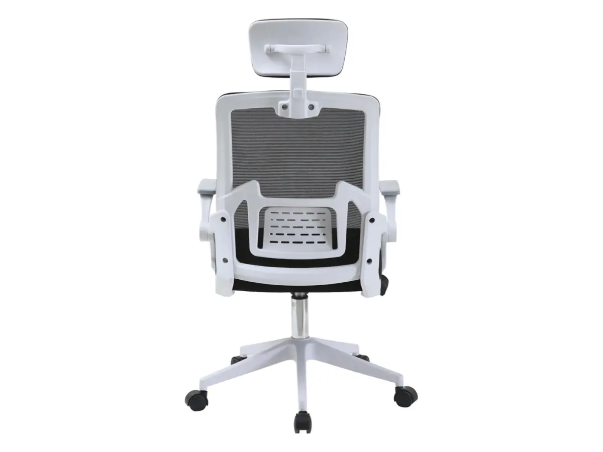 Silla giratoria Born negro-blanco