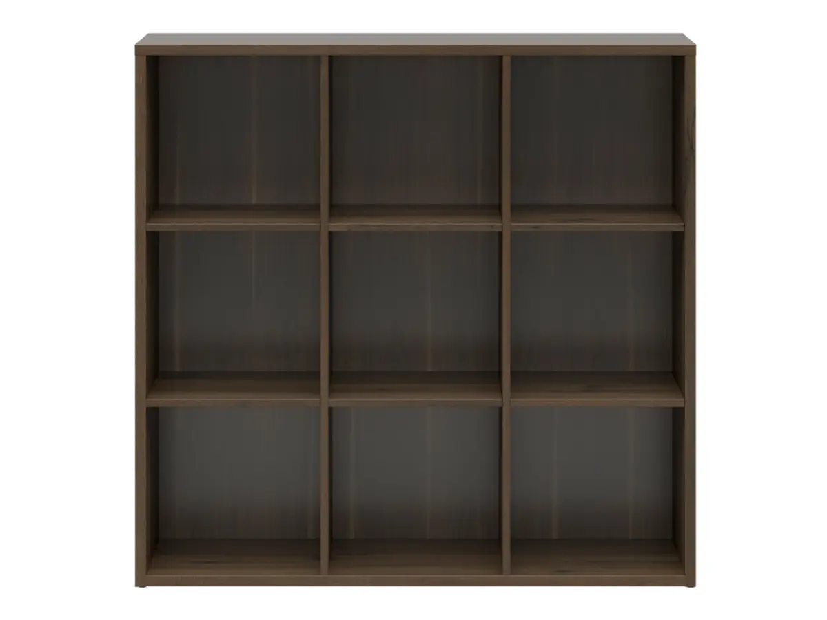 Estantería Nepo Plus 114 cm con 9 estantes roble noble