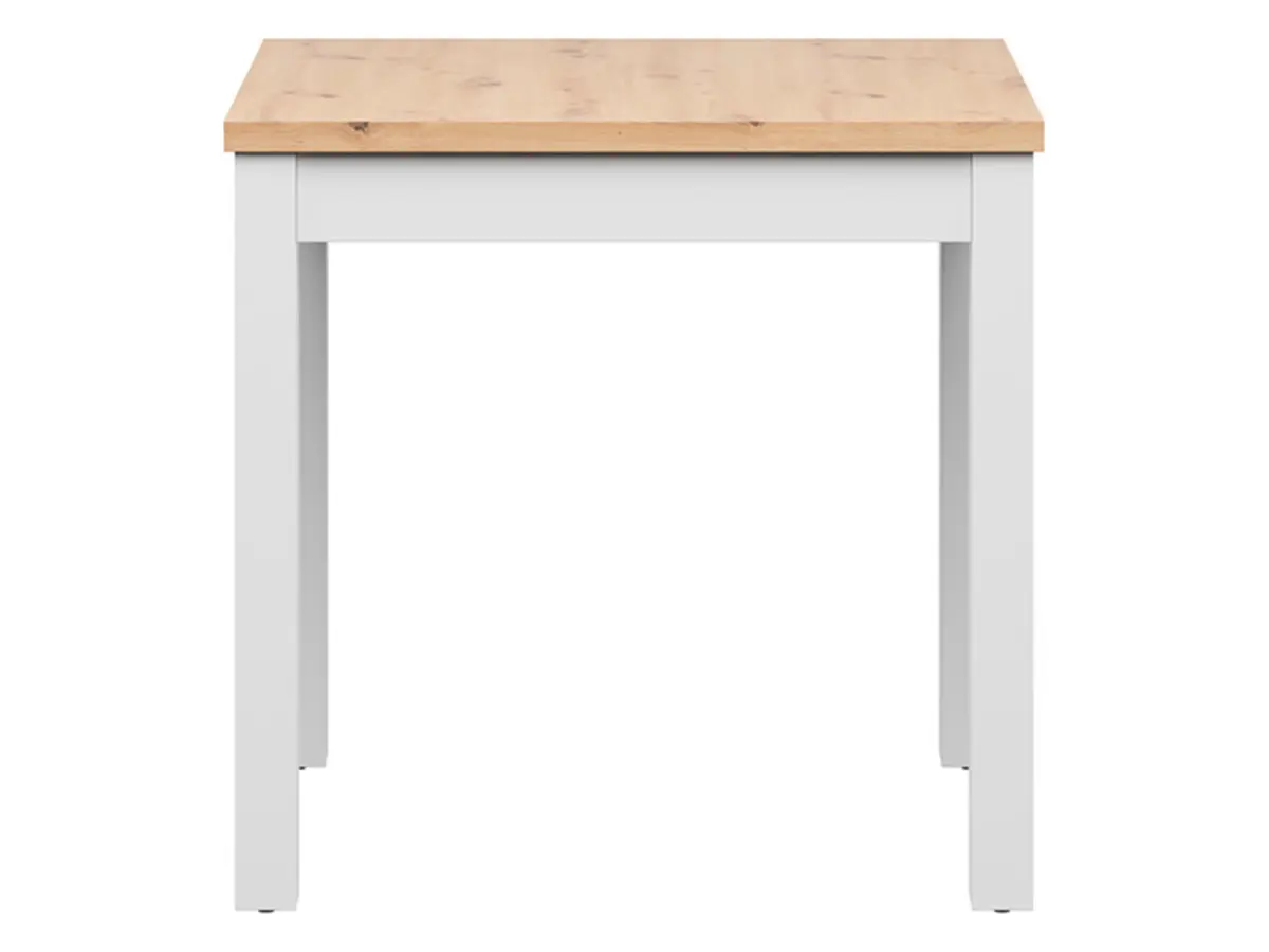 Mesa cuadrada Maren 80 cm roble artisan/blanco