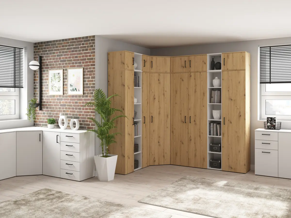 Armario MultiDo 80 cm de dos puertas atelier claro