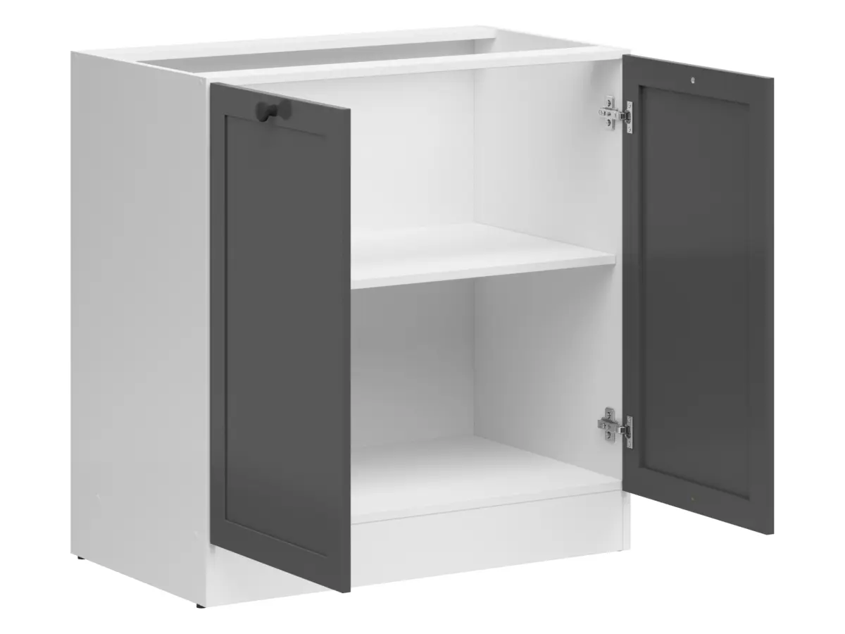 Armario bajo de cocina Junona Line 80 cm de dos puertas grafito