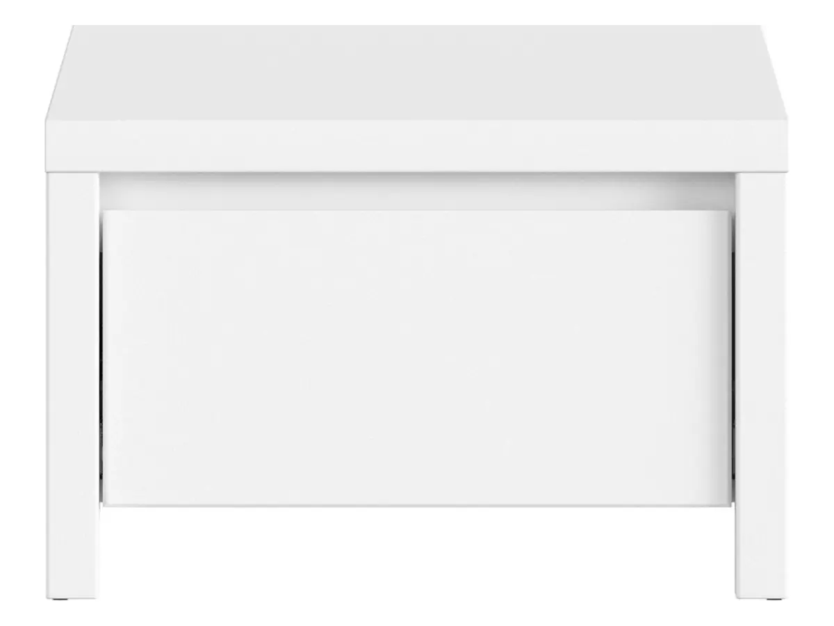 Mesita de noche Kaspian 51 cm con cajón blanca