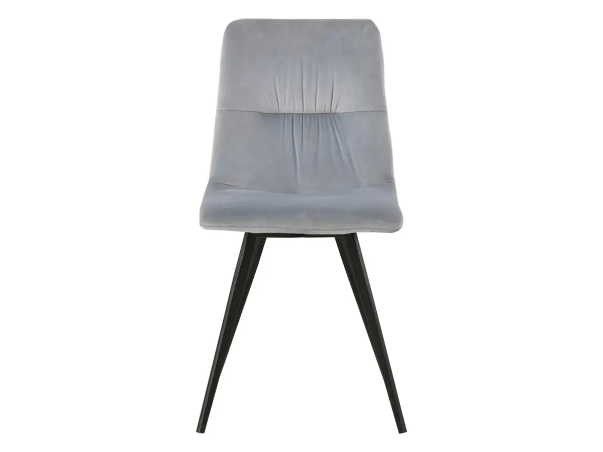 Стул мягкий Jamil бархатный серебряный