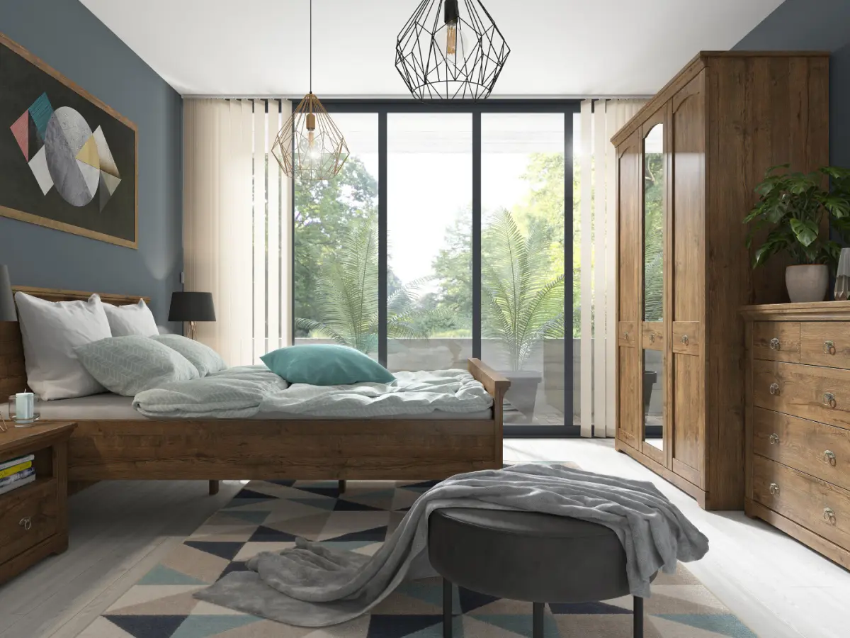 Cama Patras 160x200 roble april