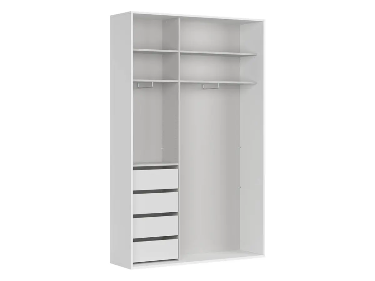 Armario de puertas correderas Flex 150 cm blanco