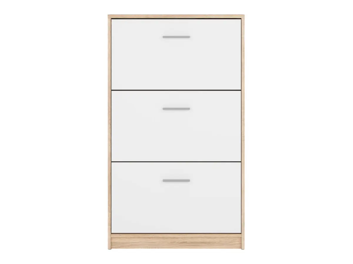 Zapatero Nepo Plus 70 cm con 3 puertas roble sonoma/blanco