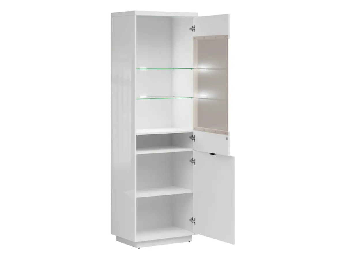 Vitrina Forn 64 cm con 2 puertas blanco brillo