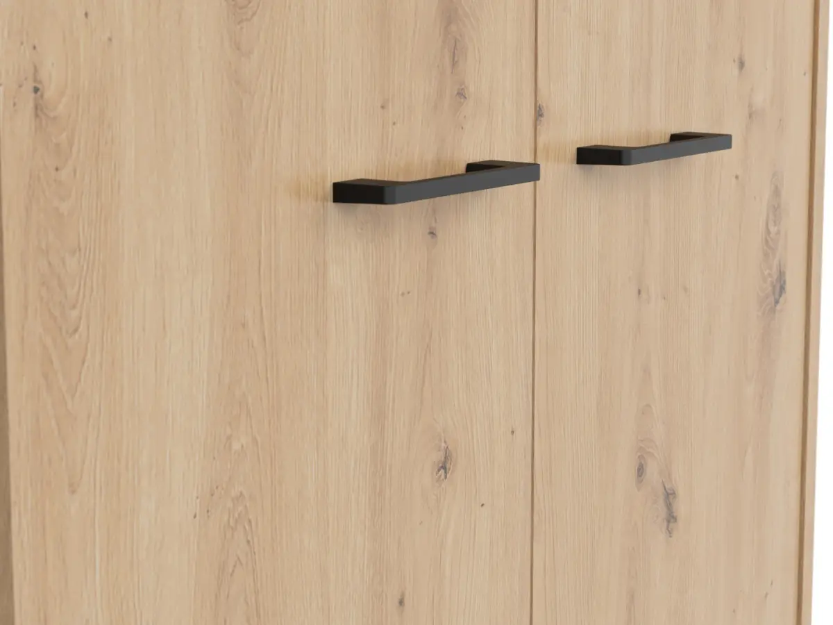 Armario de dos puertas Space Office 80 cm roble artisan