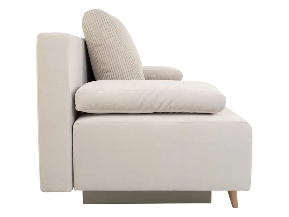 Sofá de tres plazas Leon cama con arcón beige