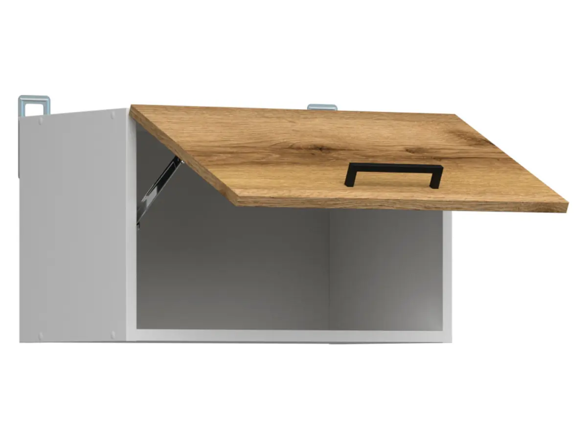 Armario de cocina superior Junona Line 50 cm sobre la campana roble delano claro