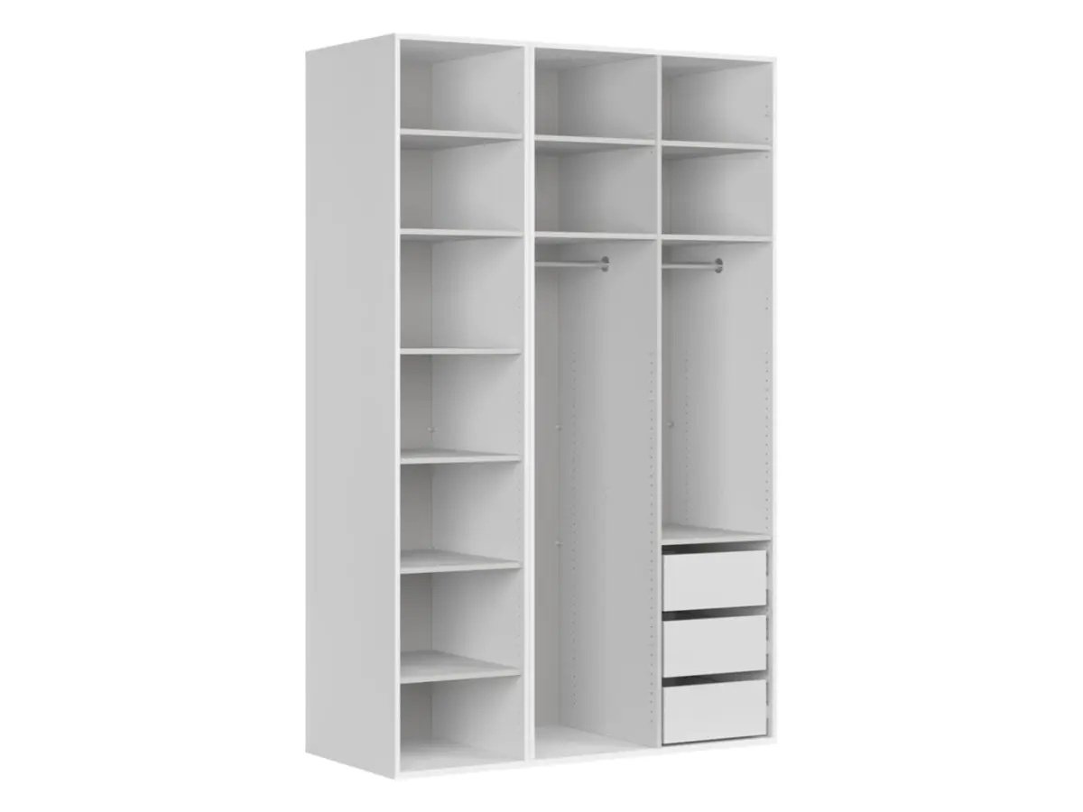 Armario modular Flex 150 cm con 3 puertas cachemira