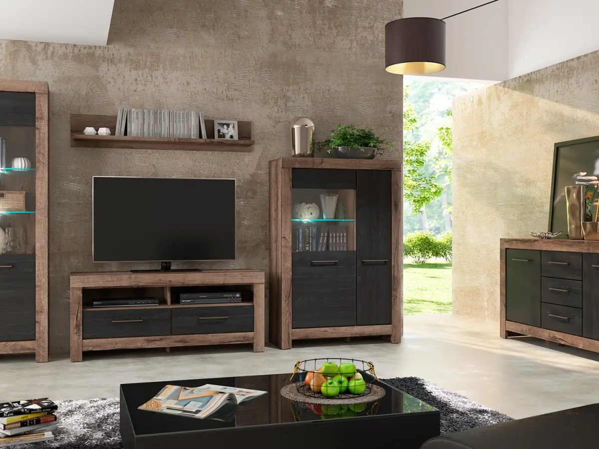 Estante de pared Balin 140 cm roble monastery