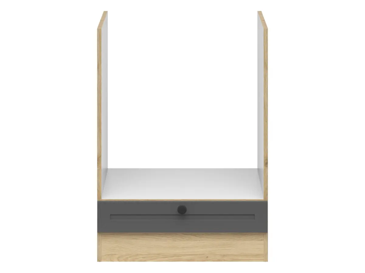 Armario de cocina para horno empotrado Junona Line 60 cm roble bernstein/grafito