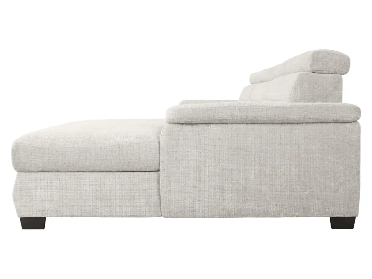 Sofá rinconera derecho Aguda convertible con arcón beige