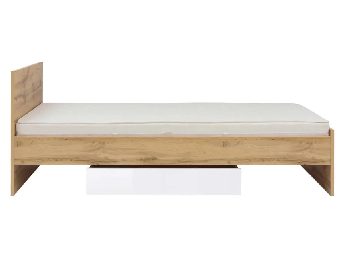 Cama Zele 90x200 roble wotan