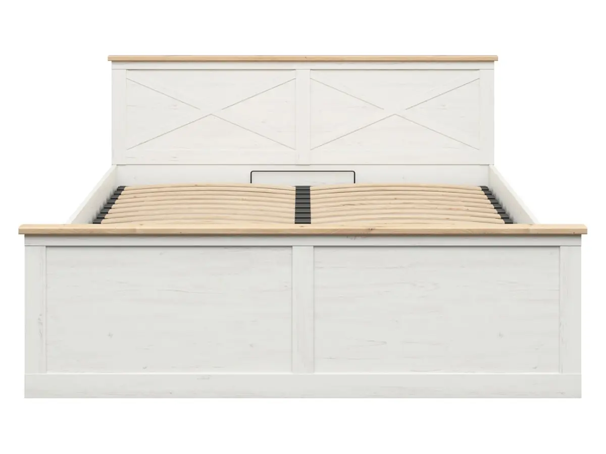 Cama Frija 180x200 con somier y arcón pino andersen blanco