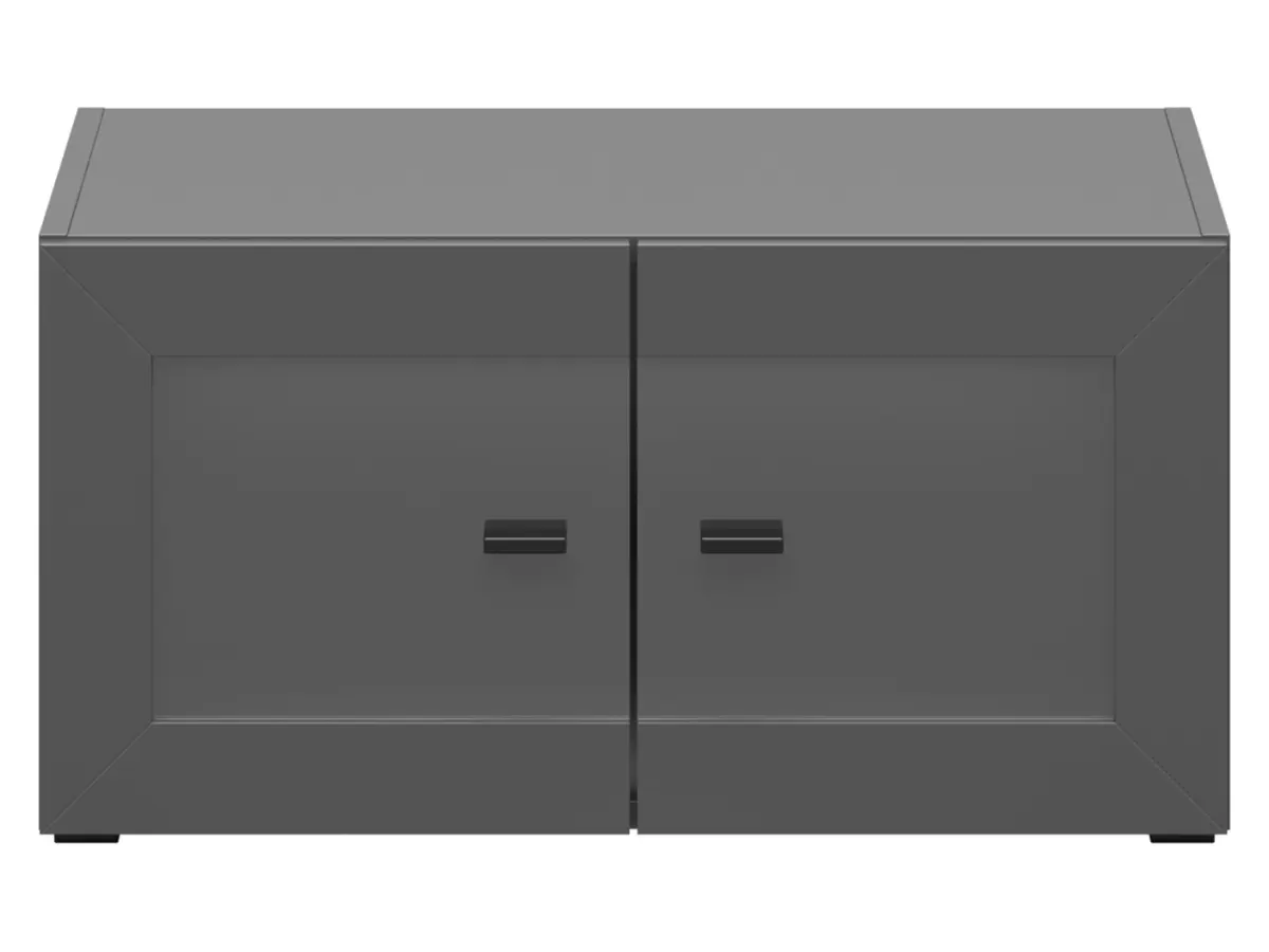 Vitrina System 64 con 2 puertas grafito