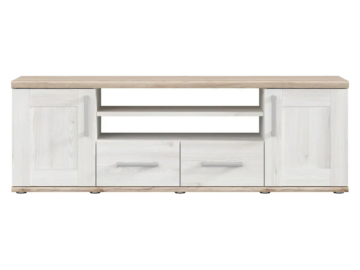 Mueble TV Romance 152 cm con 2 puertas y 2 cajones alerce sibiu claro