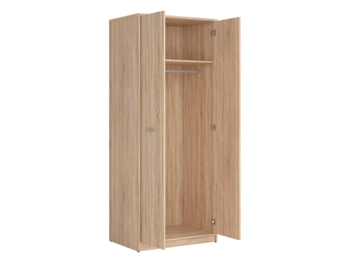 Armario de dos puertas Nepo Plus 80 cm roble sonoma