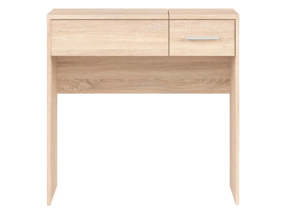 Tocador Nepo Plus 80 cm con cajón, compartimento y espejo roble sonoma