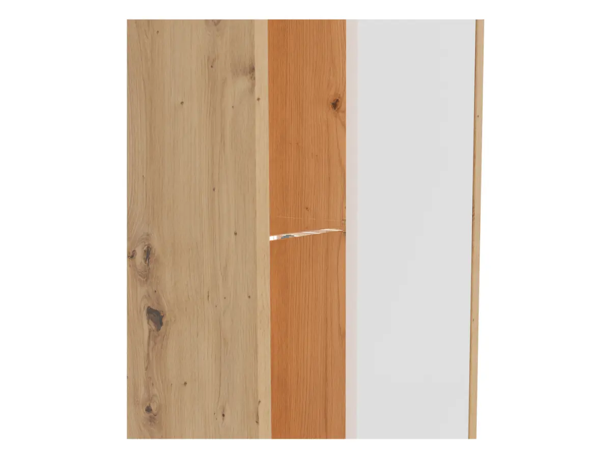 Estantería Gap 47 cm con puertas y 3 estantes roble artisan/blanco