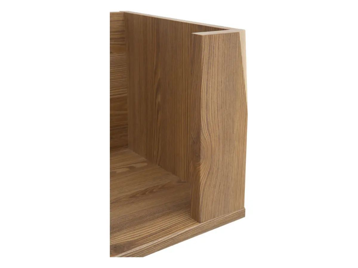 Estante de pared Bergen 156 cm alerce sibiu dorado