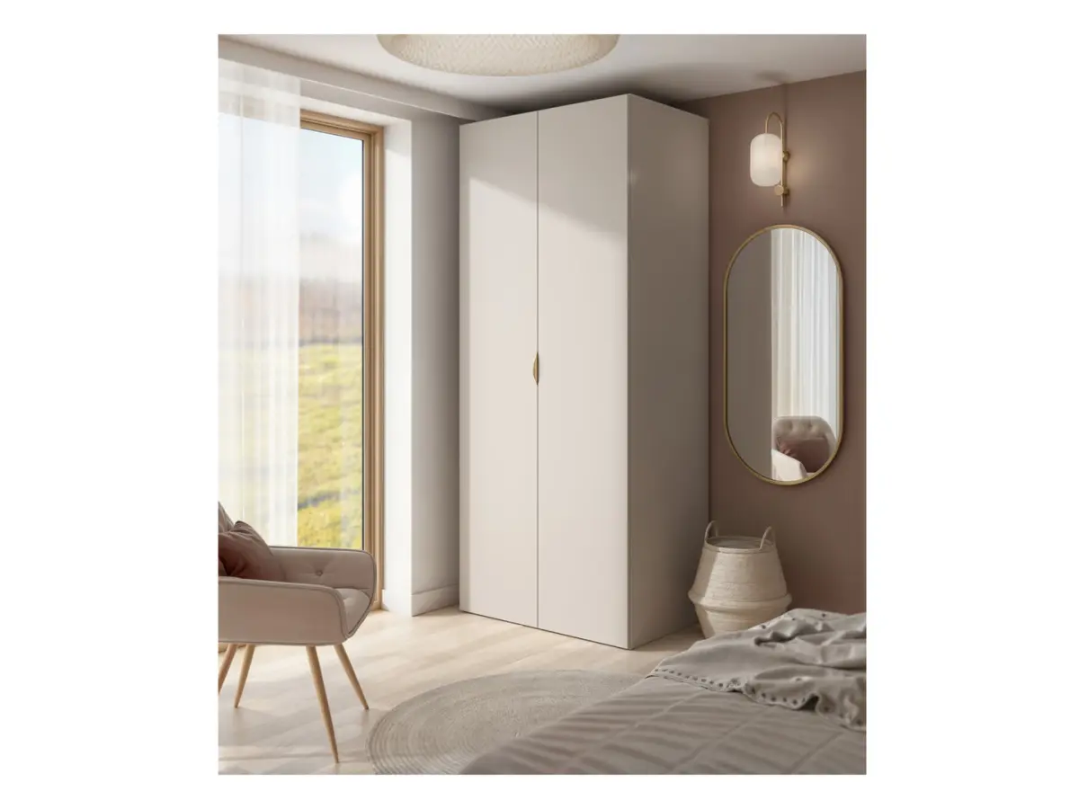 Armario de dos puertas Flex 100 cm cachemira