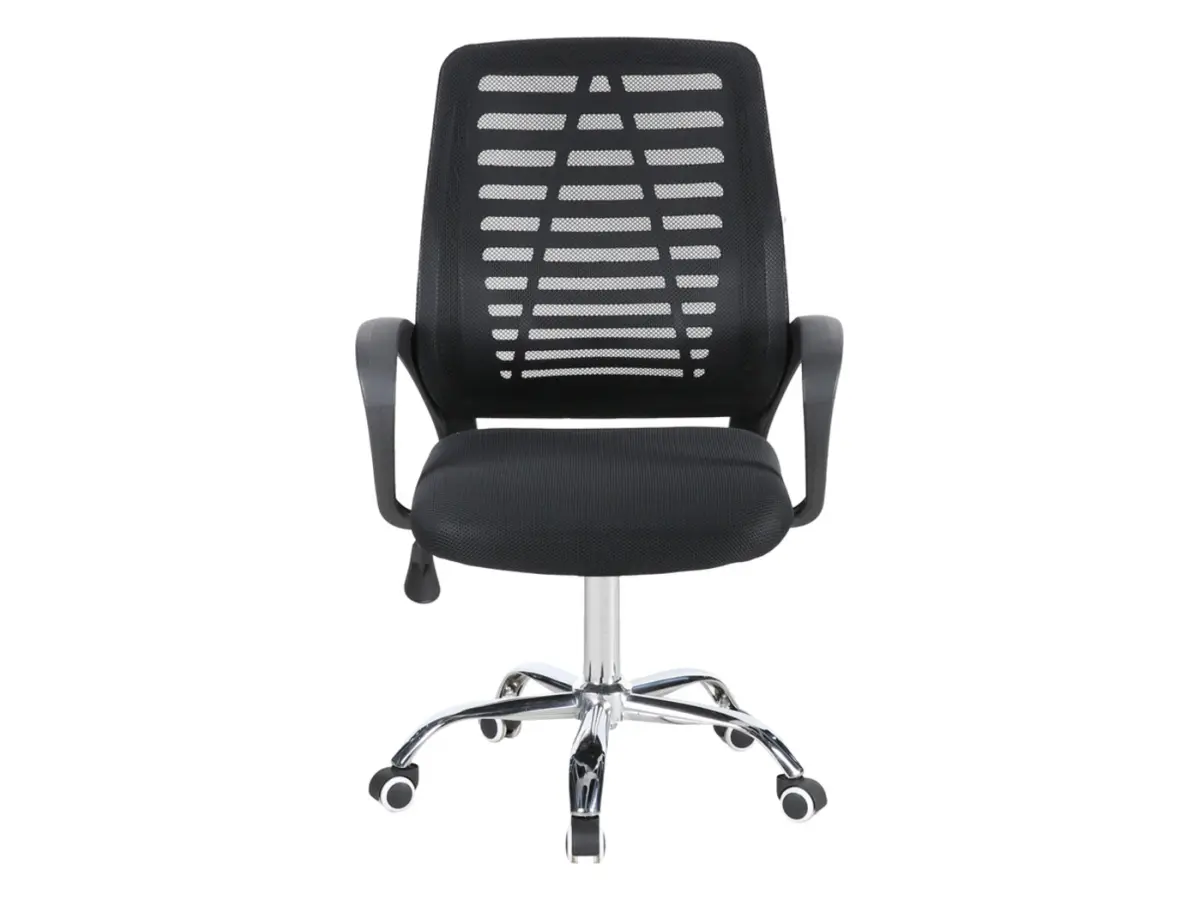 Silla giratoria Ned negra