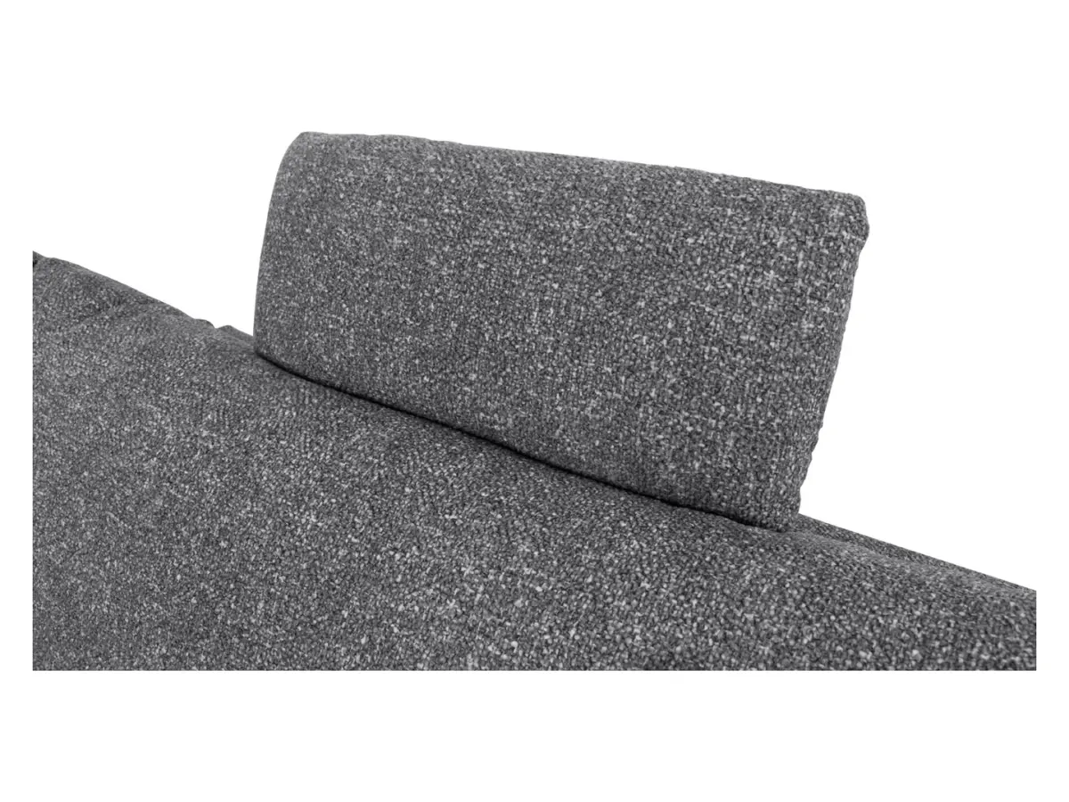 Sofá rinconera universal Twist New desplegable con arcón gris