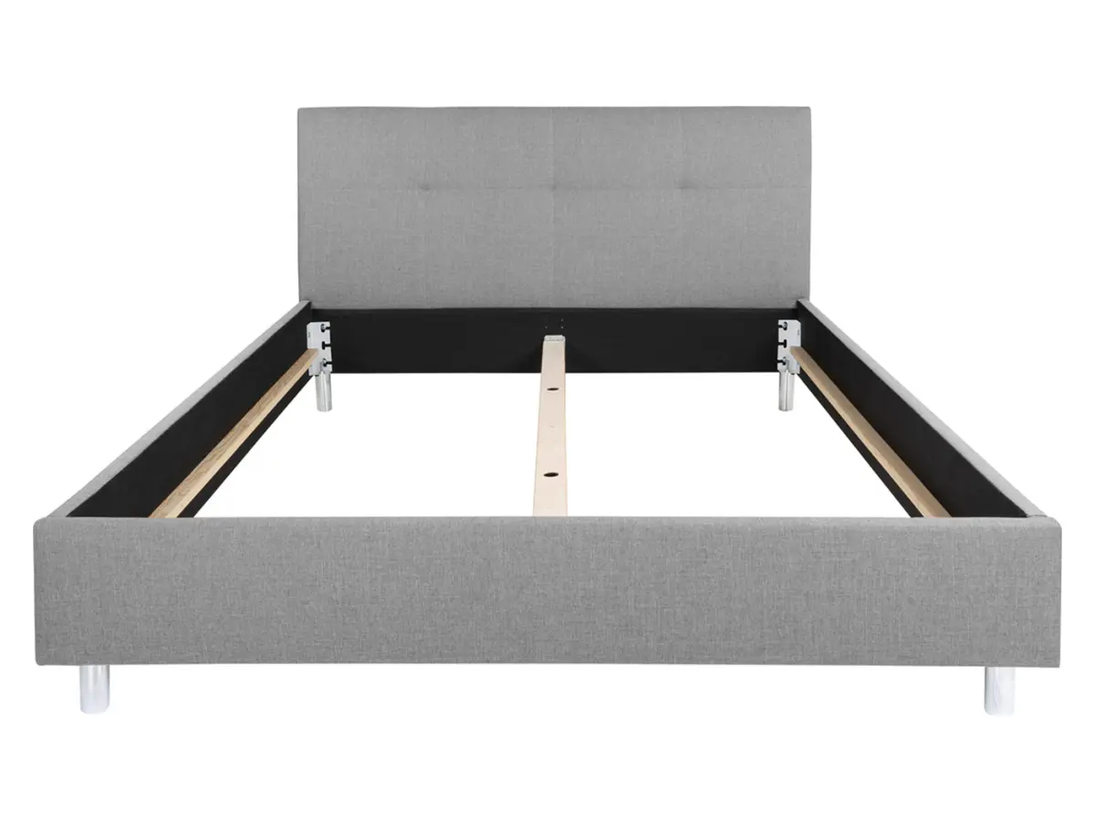 Cama tapizada Mala gris 160x200