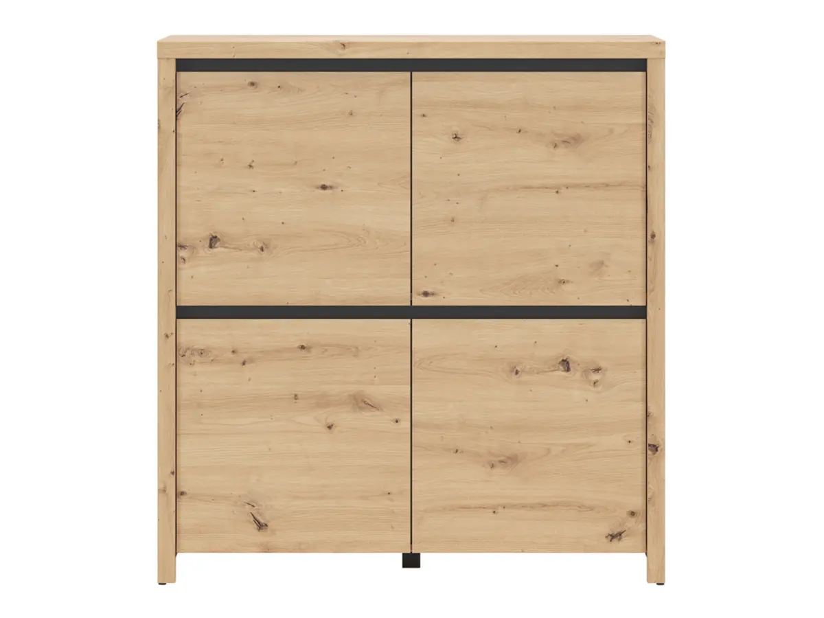 Armario Larios 105 cm de cuatro puertas roble artisan