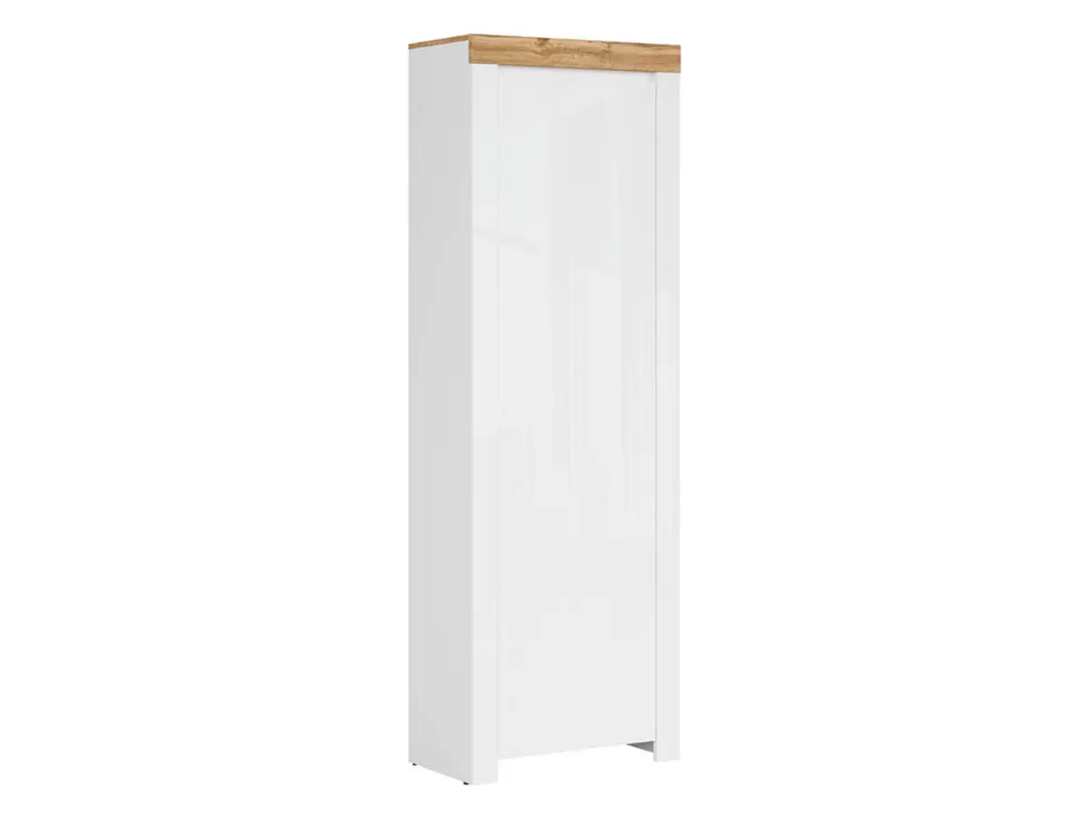 Estantería Holten 67 cm con puertas blanco brillo