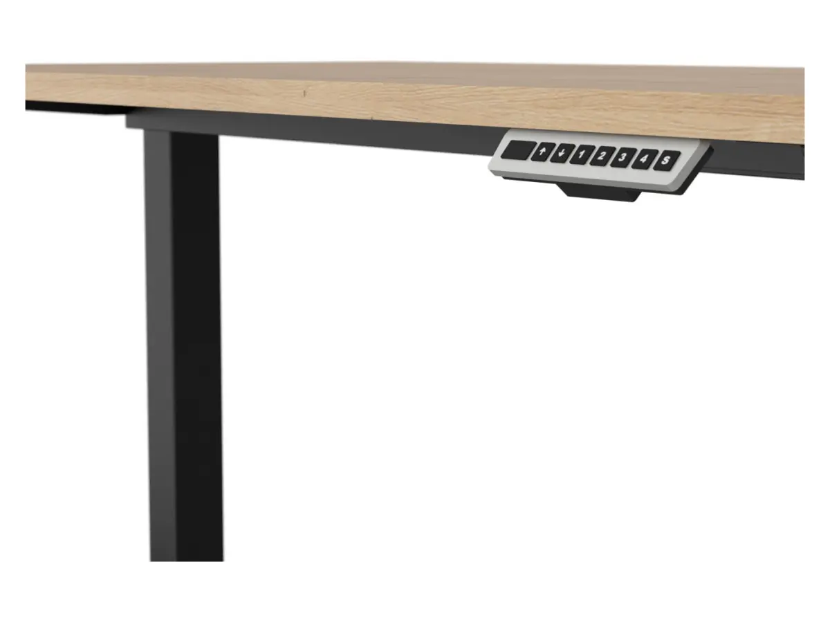 Biurko z regulacją elektryczną Space Office 160 cm dąb artisan