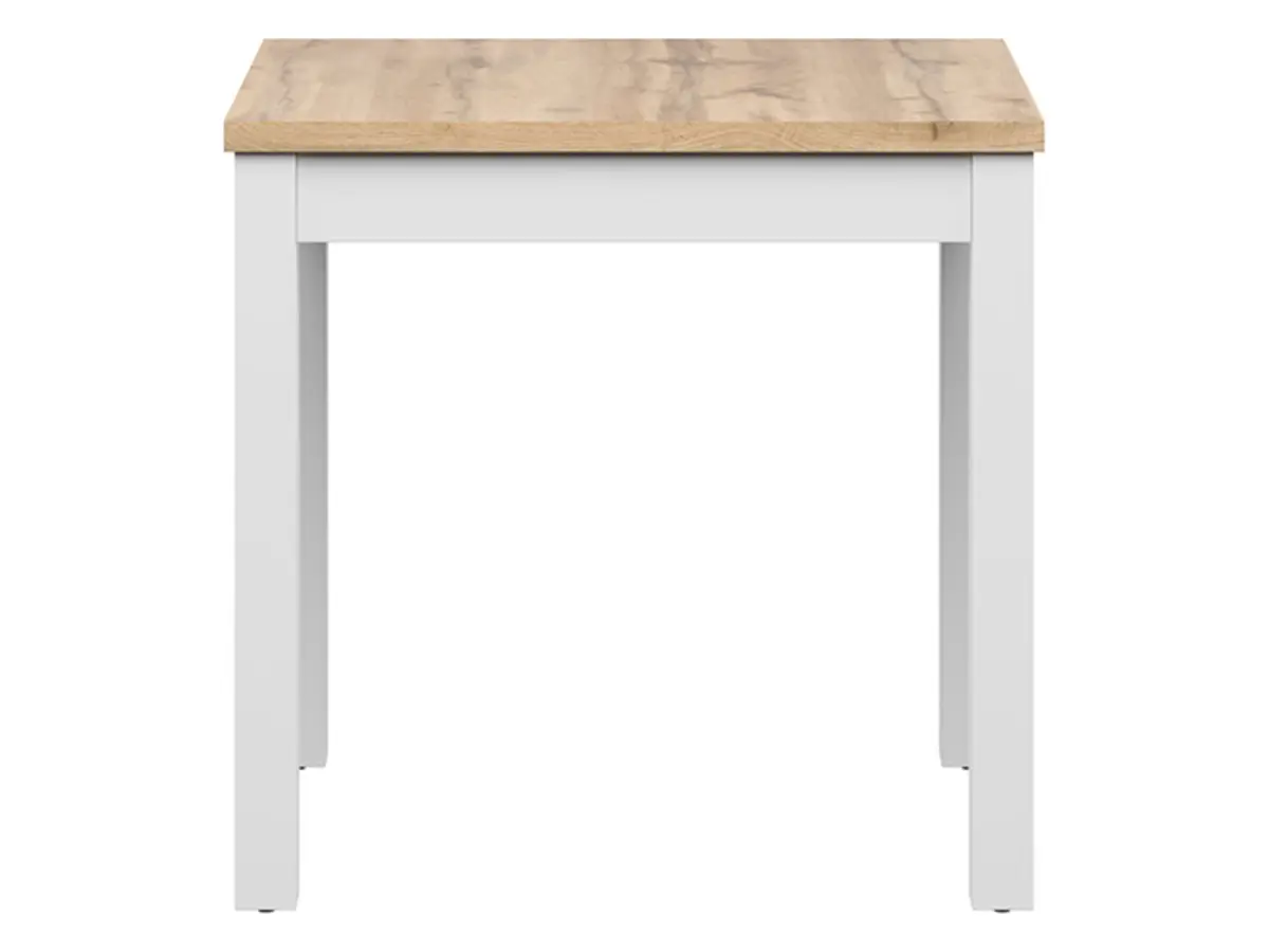 Stół kwadratowy Maren 80 cm dąb wotan/biały