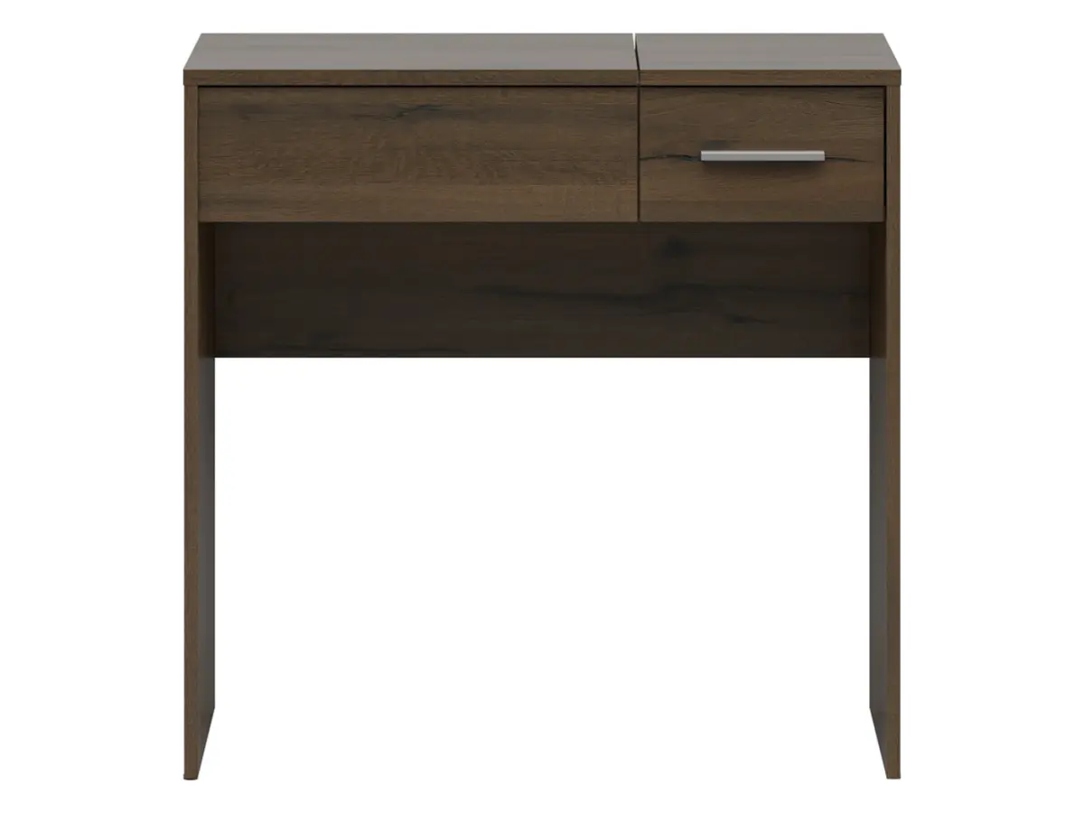 Tocador Nepo Plus 80 cm con cajón, compartimento y espejo roble noble