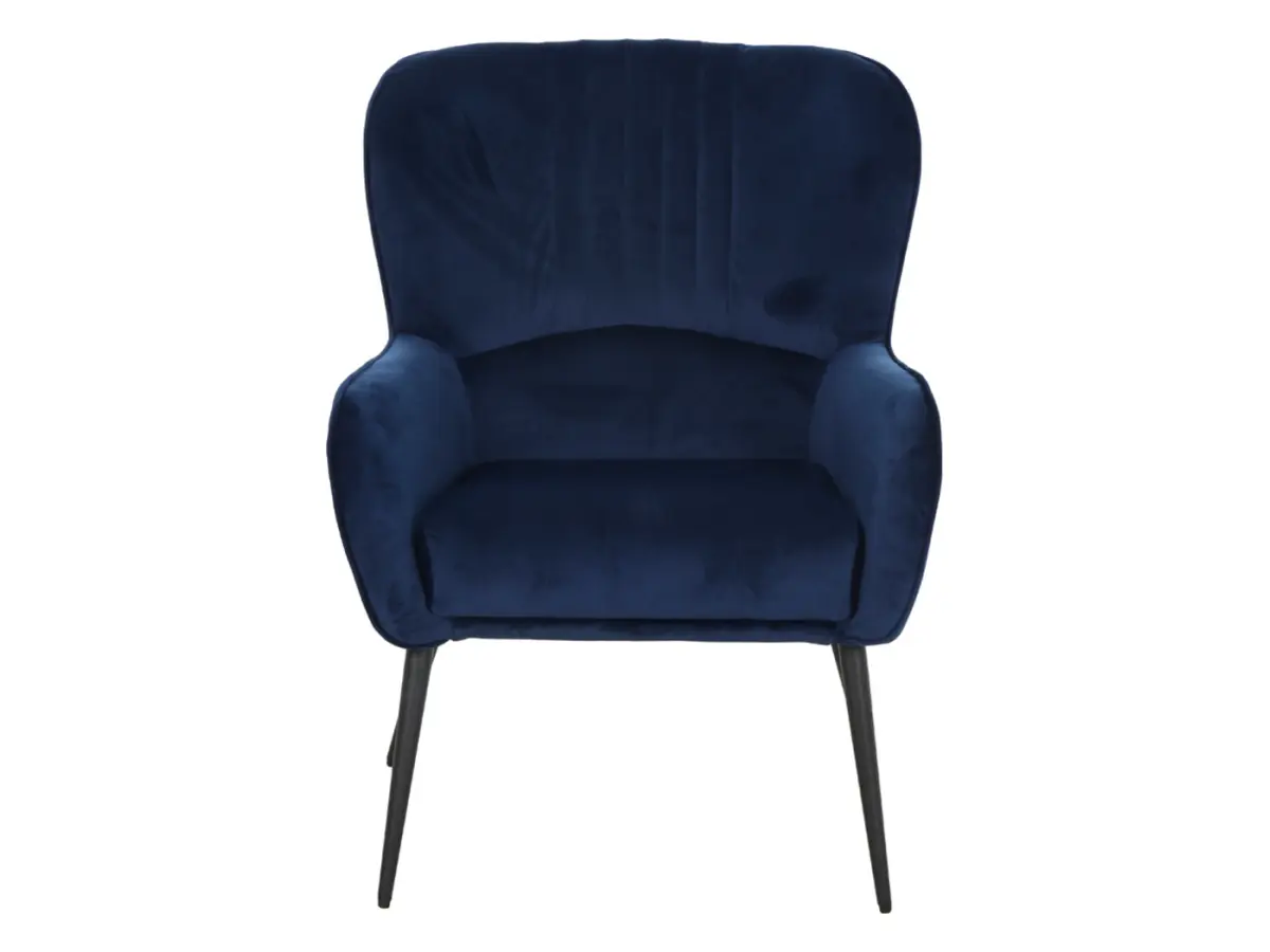 Sillón orejero Samon azul marino