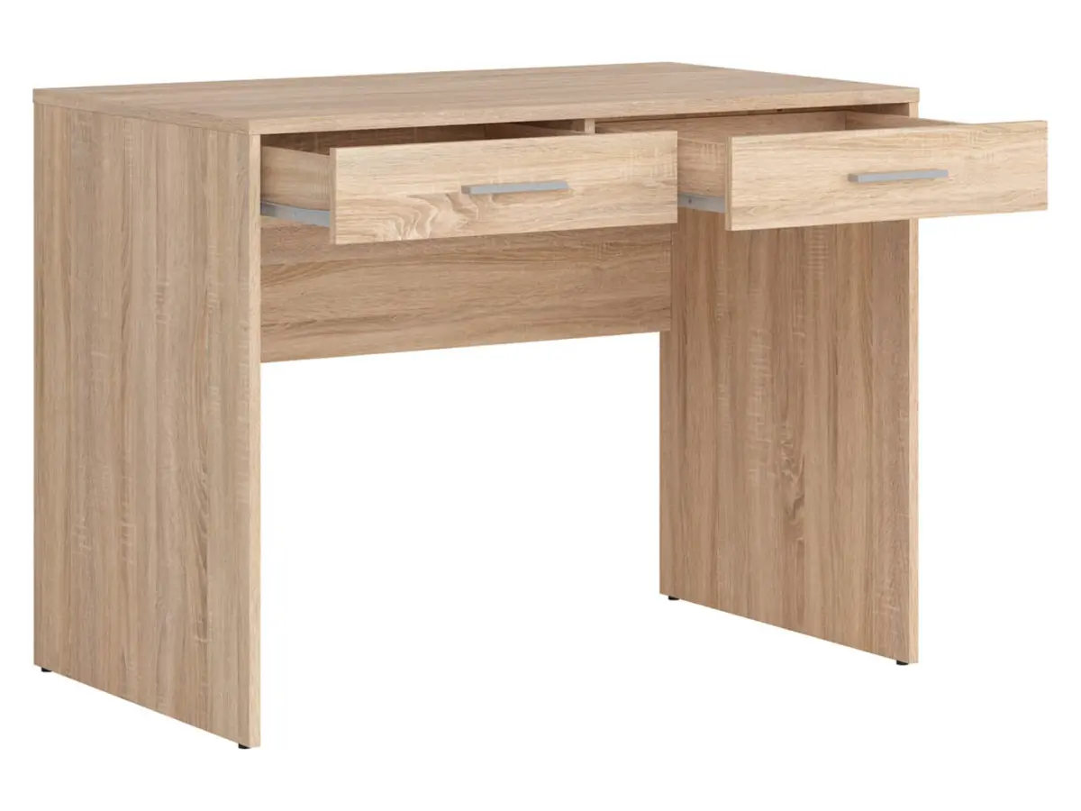 Escritorio Nepo Plus 100 cm con 2 cajones roble sonoma