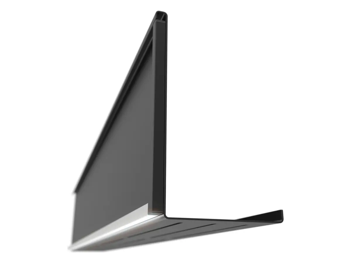 Iluminación LED con estante de 225 cm para cocina Milino negro