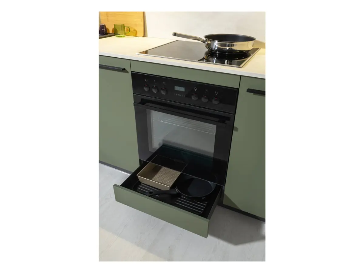 Conjunto de cocina Milino Small 210 cm verde con encimera