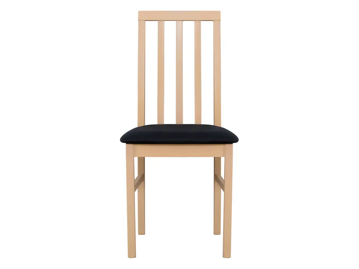 Silla tapizada Ramen negra