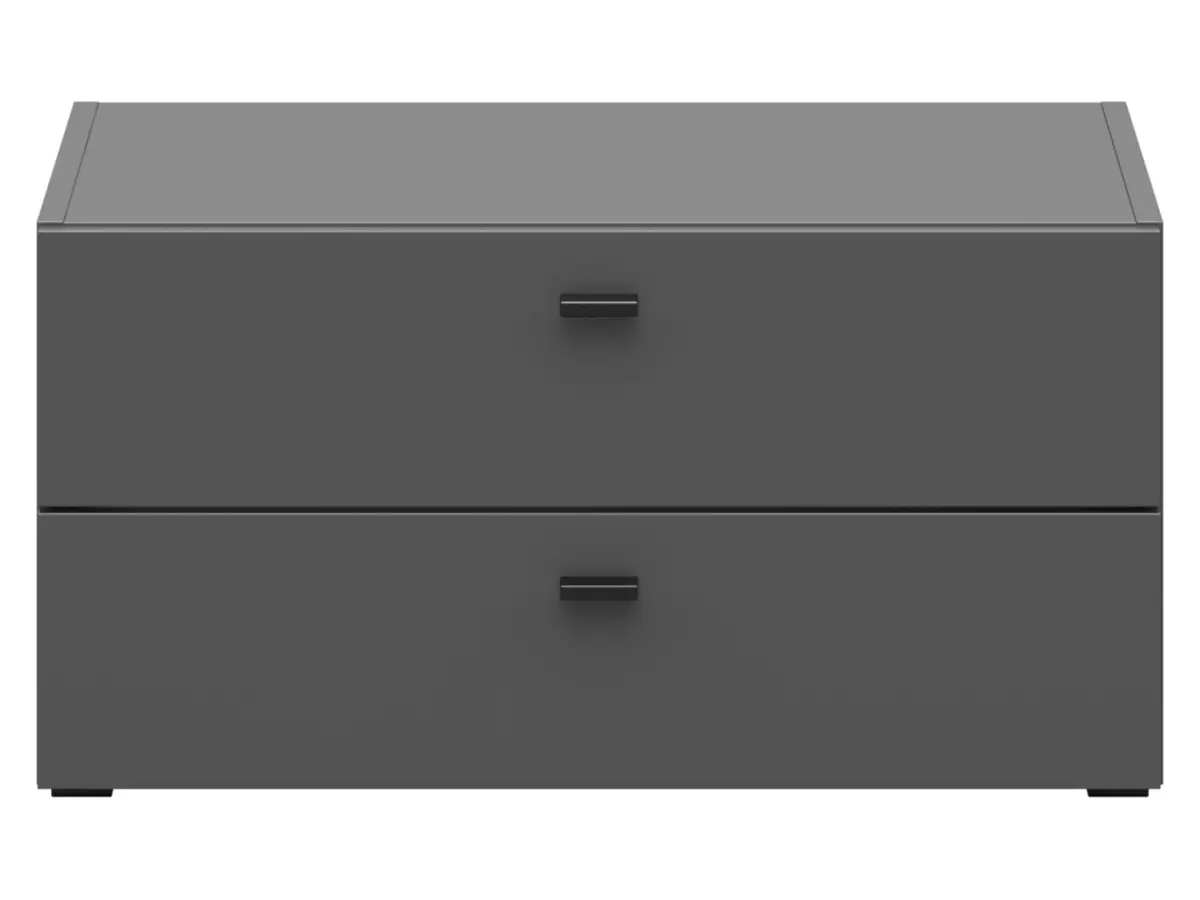Комод System 64 с 2 ящиками графитовый
