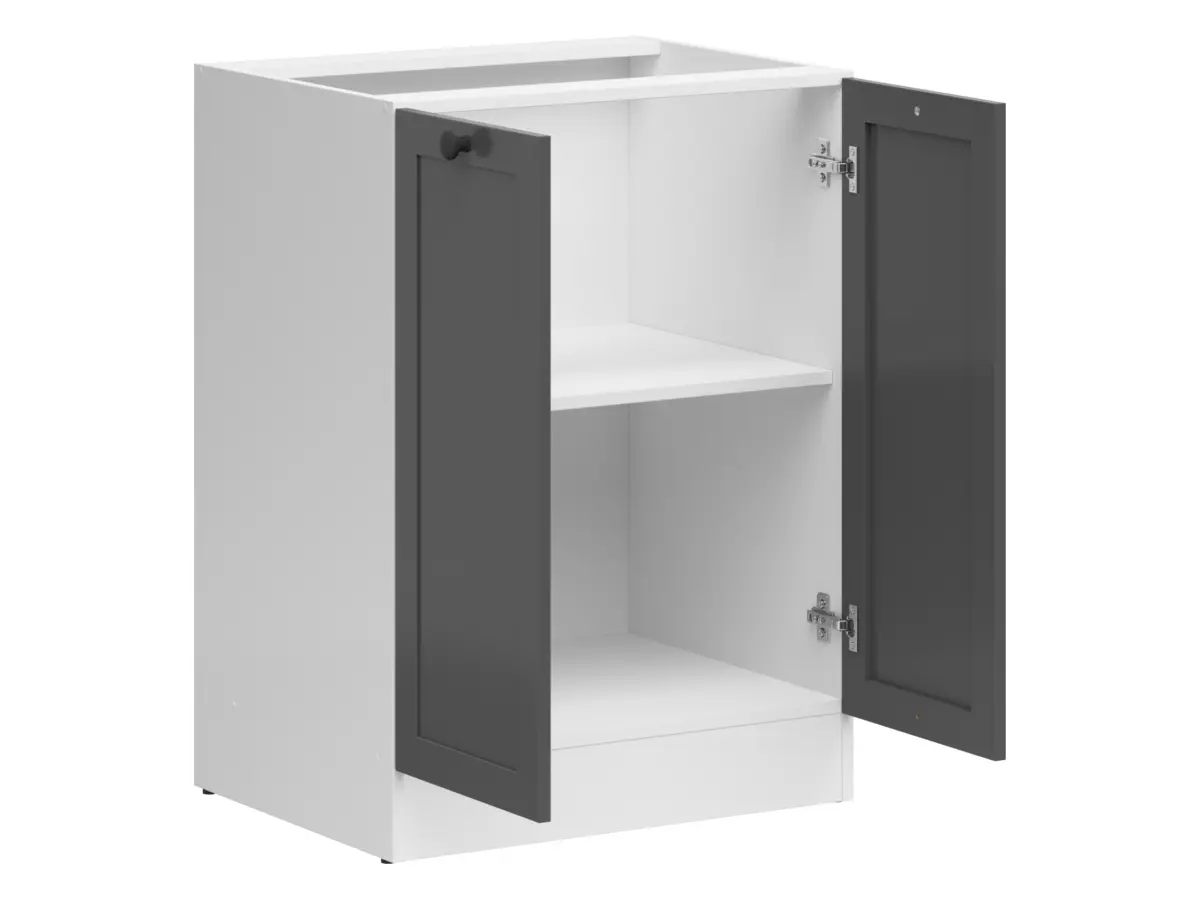 Mueble de cocina bajo Junona Line 60 cm de dos puertas grafito