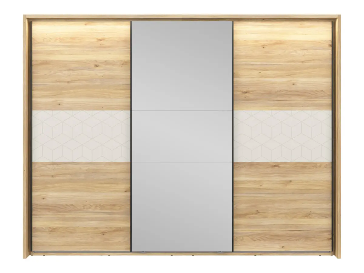 Masking strip for Glamour wardrobe with LED (passe-partout) mauvella oak