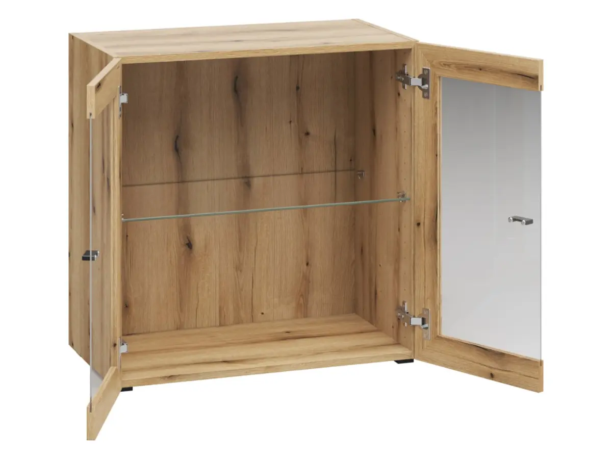 Vitrina System 64 con 2 puertas roble coast evoke