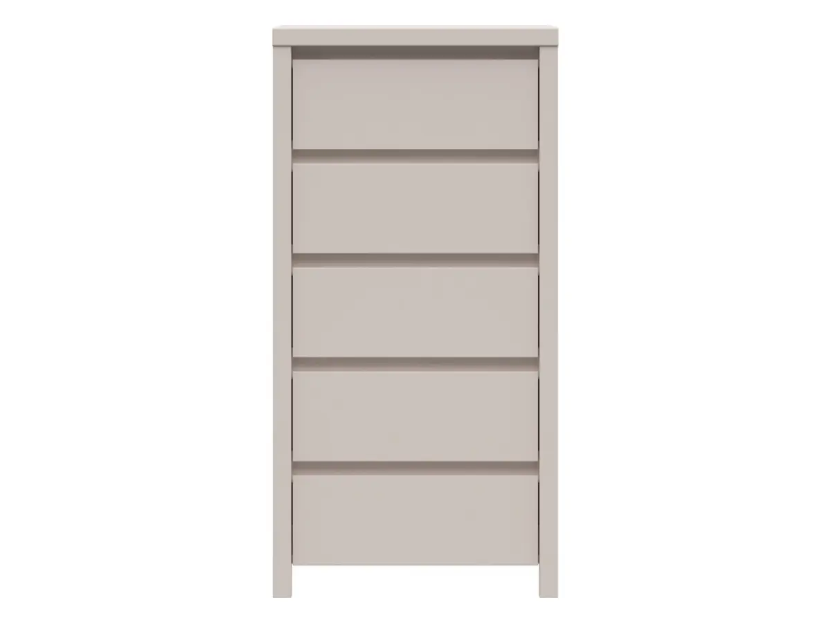 Cómoda Kaspian 56 cm con 5 cajones cachemira